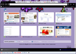 Schmetterlinge im Browser mit Anna Sui.
