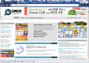 Das Gekritzel von Vivienne Westwood passt gut zur LinuxCommunity.