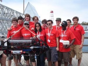 Das Team der Cornell-Universität mit ihrem Debian-Boot.