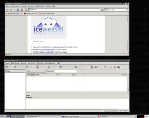 Firefox heißt unter Debian und somit auch bei Simplix Iceweasel.