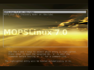 You are my sunshine: Nach der Installation winkt der grafische Grub 2.