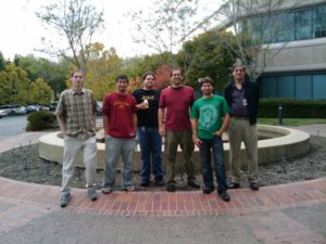 Google-Team des Stressapptests. Von links nach rechts: Matthew Blecker, John Huang, Rapahel Menderico, Nick Sanders, John Hawley, James Vera. Foto: Google, Taral Jogelkar.