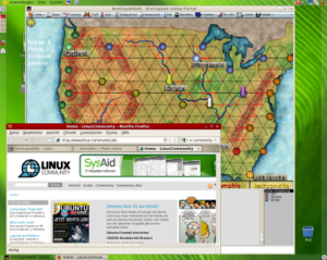Mandriva-Gnome-Desktop auf dem fit-PC2