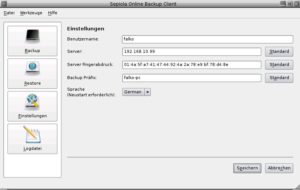 Abbildung 1: Einen Backup-Server haben Sie in Sepiola schnell konfiguriert.