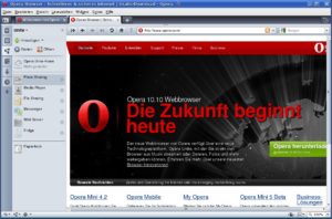 Abbildung 2: Dank eines integrierten Webservers ermöglicht es die neue Version Opera jetzt, lokale Inhalte unkompliziert im Netz zur Verfügung zu stellen.
