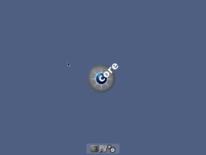 Abbildung 2: Der Desktop von Tiny Core Linux – hier schon mit installierten Anwendungen im Launchpad.