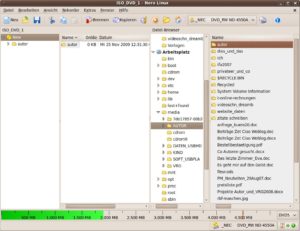 Abbildung 3: Die Daten bereitet Nero in einer Ansicht auf, die einem Dateimanager ähnelt.