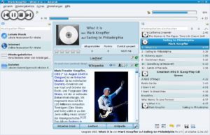 Abbildung 5: In der neuen Funktion voll in KDE 4 angekommen: Amarok 2.2 .