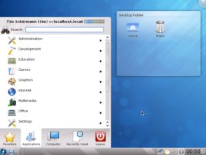 Abbildung 5: KDE liegt in Version 4.3.2 bei.