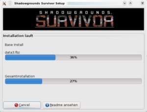 Abbildung 7: Die Installation von Shadowgrounds Survivor ist so schnell erledigt, wie die des Vorgängers.