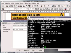 Abbildung 1: Der Dialog für die Dokumenteneigenschaften in OpenOffice Writer.