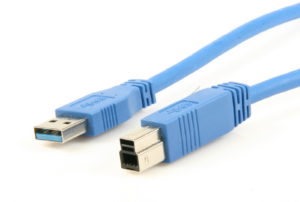 Abbildung 1: Ein USB-3.0-Kabel mit Steckern.