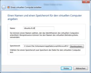 Abbildung 12: Der Assistent von VirtualPC zum Anlegen neuer virtueller Maschinen ähnelt dem von Virtualbox.