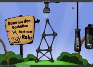 Abbildung 2: In der ersten Arena reicht es, einen kleinen Turm zu bauen.