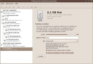Abbildung 2: Palimpsest bietet ein grafisches Frontend, mit dem Sie Festplatten formatieren und überprüfen.