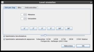 Abbildung 3: Im neuen Spielstufen-Dialog wählen Sie über einen Schieberegler die verschiedenen Gegnerstärken.