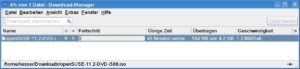 Abbildung 5: Datei noch nicht komplett herunter geladen? Beim nächsten Programmstart setzt Seamonkey den Download einfach fort.
