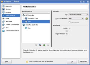 Abbildung 6: Anstelle eines realen Laufwerks darf man über das Symbol mit dem gelben Ordner auch ISO-Images einbinden. So starten Sie etwa eine Linux-Distribution, ohne sie auf einen Datenträger brennen zu müssen.