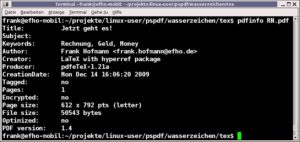 Abbildung 6: So sieht die Auswertung des via LaTeX erzeugten PDF-Dokuments aus.