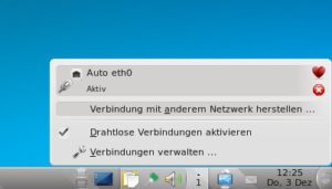 Abbildung 8: Haben Sie den Treiber für die WLAN-Karte installiert, suchen Sie nach dem passenden WLAN-Netz in der Umgebung.