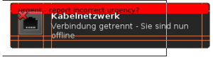 Die Benachrichtigungen befinden sich noch im Debug-Modus