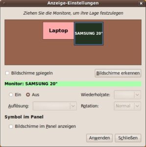 Abbildung 2: Ausgelagert: Mit dem proprietären Treiber lässt sich auch ein externes Display am Vaio X betreiben.