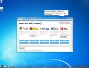 Die fünf populärsten Browser werden angezeigt, für die sieben weiteren IE-Alternativen muss man nach rechts scrollen.