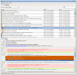 Gitg erinnert ein wenig an Gitk, soll sich aber besser in den Gnome-Desktop einpassen.