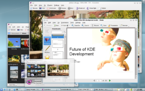 Der Taskbar zeigt nun von sämtlichen Fenstern große Vorschaubilder an.