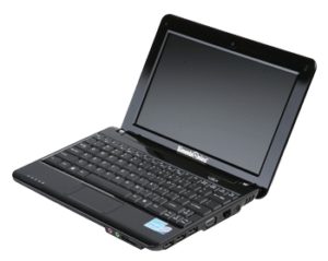 Netbook mit 10,1 Zoll Bildschirmdiagonale bei 1024 mal 600 Pixeln.
