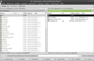 Abbildung 1: Der Tux Commander orientiert sich deutlich an den Oberflächen bekannter Dateimanager.