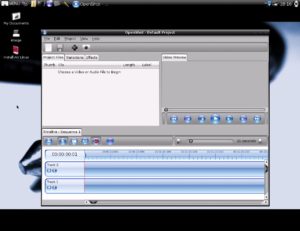 Abbildung 1: Die Live-DVD von AV Linux erlaubt einen ersten unverbindlichen Rundgang durch Openshot.
