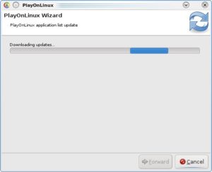 Abbildung 2: Nach dem ersten Aufruf von PlayOnLinux erscheint ein Assistent, der im Internet nach Updates der Software fahndet.