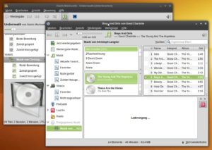Abbildung 2: Rhythmbox und Banshee spielen Musik über DAAP ab.