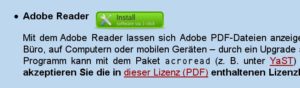 Abbildung 3: Die grünen 1-Click-Install-Schalter bringen die zugehörige Software mit einem Mausklick auf die Festplatte.