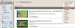 Abbildung 3: Miro durchsucht auf Wunsch beliebte Videoportale. Dauert das zu lange, wählen Sie über dieses Menü gezielt einen einzigen Anbieter aus.