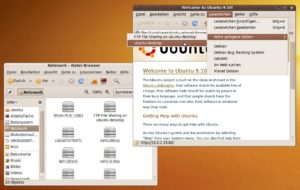 Abbildung 4: Der Dateimanager Nautilus und der Webbrowser Epiphany zeigen ihre Avahi-Fähigkeiten.