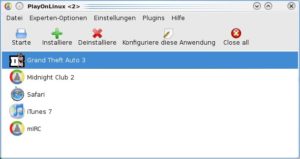 Abbildung 4: Das Frontend von POL listet alle installierten Anwendungen und Spiele auf. Ein Doppelklick genügt, um das Lieblingsspiel oder -programm zu starten.