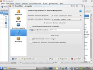 Abbildung 5: Nachrichten öffnen Sie entweder innerhalb der Software in Reitern oder in einem externen Browser.