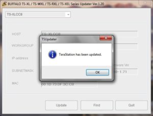 Abbildung 6: Das Update der Firmware erlaubt Buffalo ausschließlich über das entsprechende Tool, das aber nur nur unter Windows läuft.