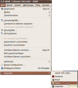 Separate+ in GIMP