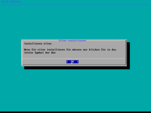 Der gut gemeinte Hinweis zum Installationsprogramm scheitert an einer sehr schlechten Übersetzung.