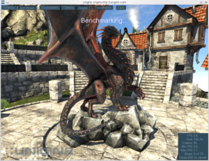 Ein weiteres Detail aus dem Unigine-Benchmark.