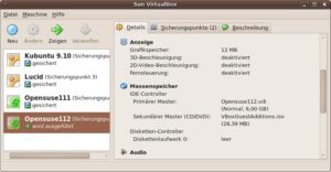 Abbildung 1: Mit der grafischen Oberfläche der VirtualBox ist ein virtueller PC schnell eingerichtet.