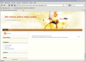 Abbildung 2: Haben Sie die Software installiert, stellen Sie innerhalb von zwei Minuten ein neues Weblog online.