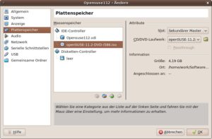 Abbildung 4: Entweder installieren Sie Ihre virtuelle Maschine von einer CD/DVD, oder Sie verwenden gleich ein ISO-Image und sparen sich so den Brennvorgang.