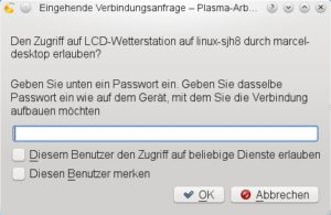 Abbildung 4: Möchten Sie das Miniprogramm nur ausgewählten Nutzern freigeben, dann erscheint eine Sicherheitsabfrage mit PIN-Code.