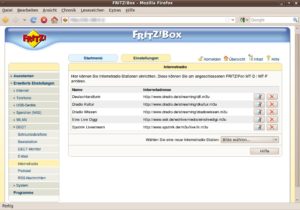 Abbildung 4: Multimedia am Ohr: Über die Fritzbox greift das Fritzfon auf Internetradio-Streams und Podcasts zu.