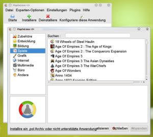 Abbildung 4: PlayOnLinux lädt zum Betrieb der ausgewählten Windows-Software automatisch die passende Wine-Version und die benötigten Zusatzbibliotheken herunter und installiert sie.