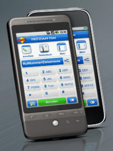 Abbildung 5: Mehr als nur ein Handy: Mit der einer neuen App macht AVM Android-Handys zu VoIP-Telefonen an der Fritzbox.